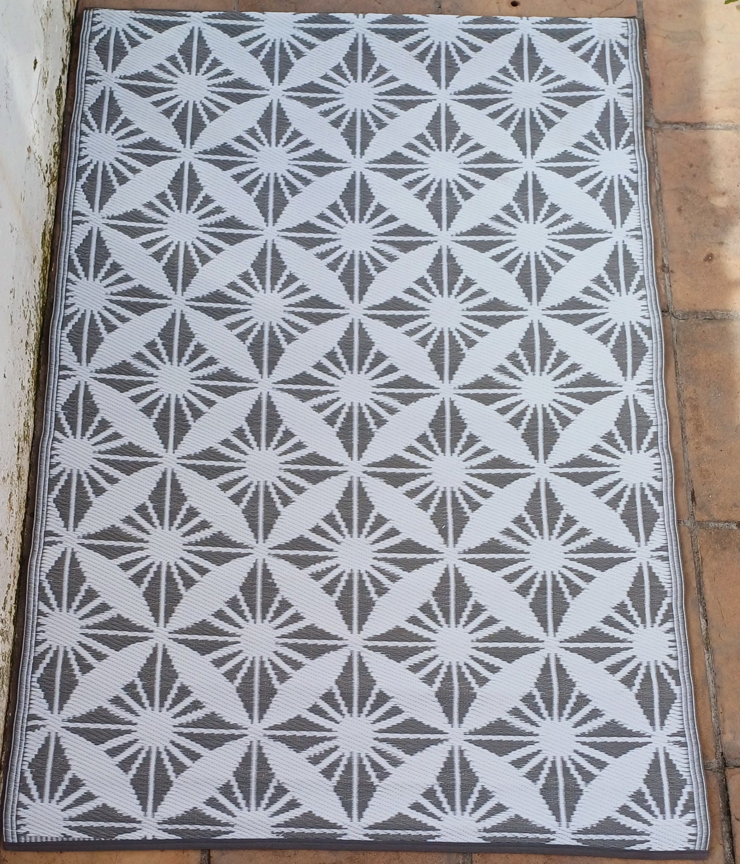 Carpets and Mats:Grey Geo Star - Small