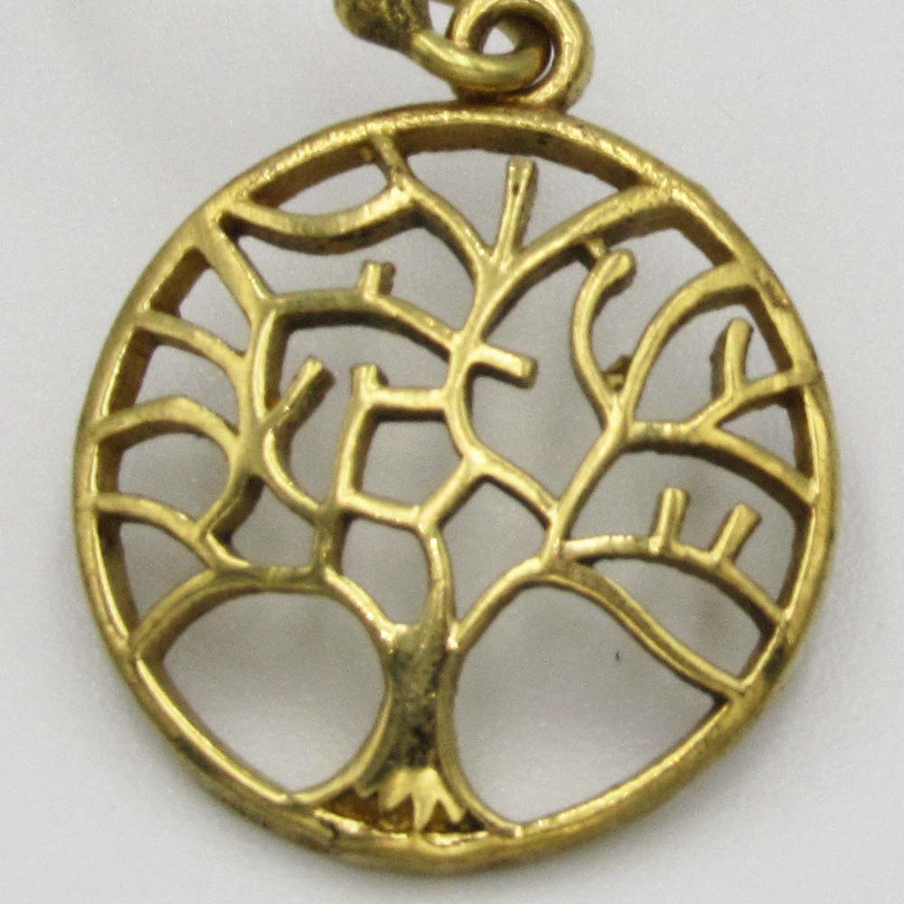 Tree of Life - Brass-Plated Earrings