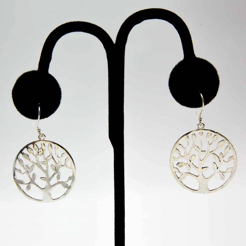 Silver-Plated Earrings Tree