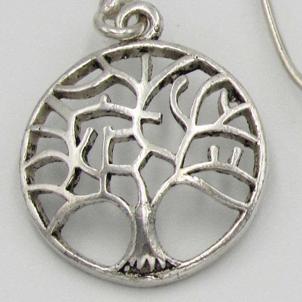 Tree of Life - Silver-Plated Earrings