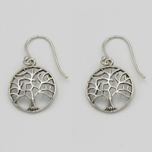 Tree of Life - Silver-Plated Earrings