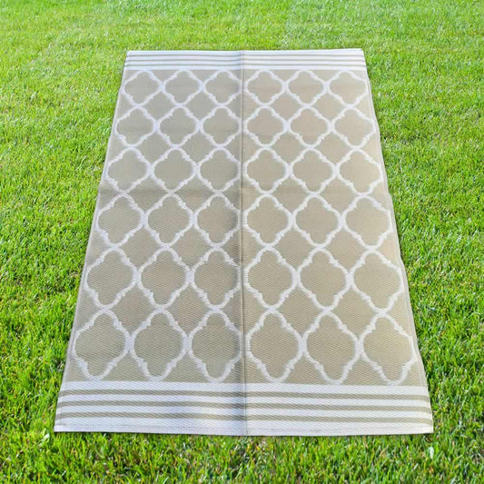 Carpets & Plastic Mats – Cream and White Ogee Repeat