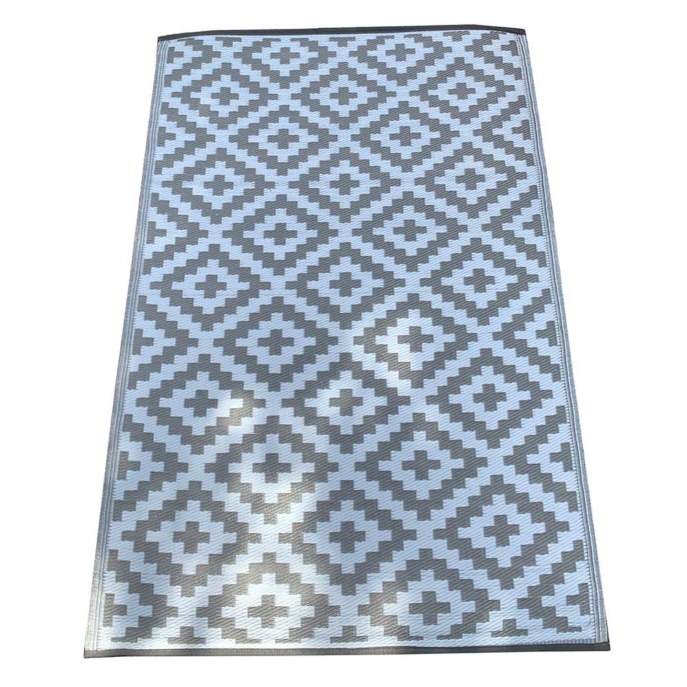 Carpets & Plastic Mats - Small Rolled Grey Brick Design Plastic Mat