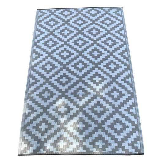 Carpets & Plastic Mats - Small Rolled Grey Brick Design Plastic Mat