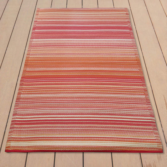 Carpets & Plastic Mats - Orange and Pink Pin Stripes