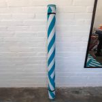 Carpets and Mats:Turquoise White Stripes/Medium