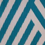 Carpets and Mats:Turquoise White Stripes/Medium