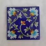 Pottery:Tile Loose 4 x 4 in/Blue Floral