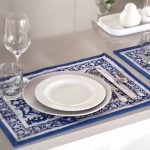 Tableware:Place Mat/Blue and White