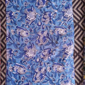 Fabric/Material:Fabric Blue Floral Grey