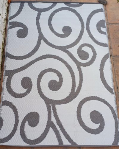 Carpets and Mats:Grey White Swirly - Small