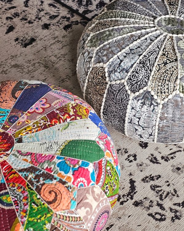 Pouff - Kali DN. Print Gudari Polyester-Viscose-Cotton Filling | 60 x 20 cm - Image 3