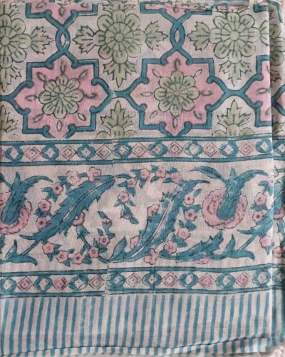 Cotton Scarf Pink Star