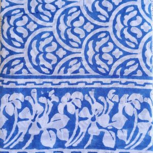 Cotton Scarf Classic Blue White