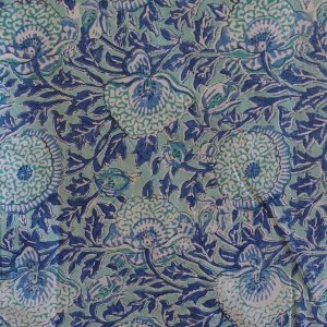 Fabric/Material:Fabric Turquoise and dark blue floral