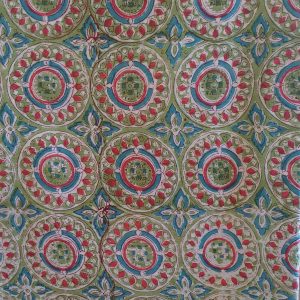Fabric/Material:Fabric Green circular