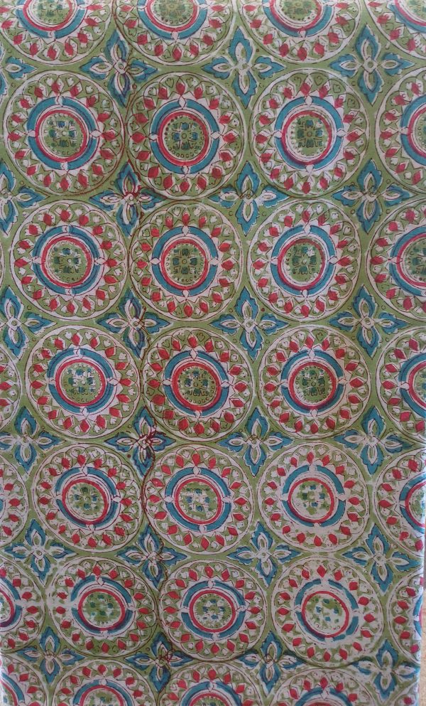 Fabric/Material:Fabric Green circular