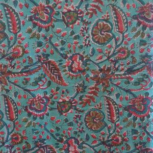 Fabric/Material:Fabric Dark green floral