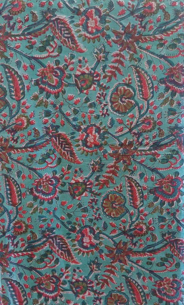 Fabric/Material:Fabric Dark green floral