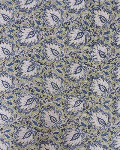 Fabric/Material:Fabric Green Leaf - Appx 113cm Wide