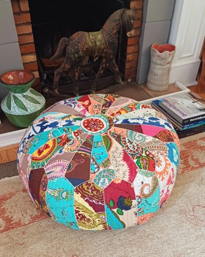 Pouff - Kali DN. Print Gudari Polyester-Viscose-Cotton Filling | 60 x 20 cm