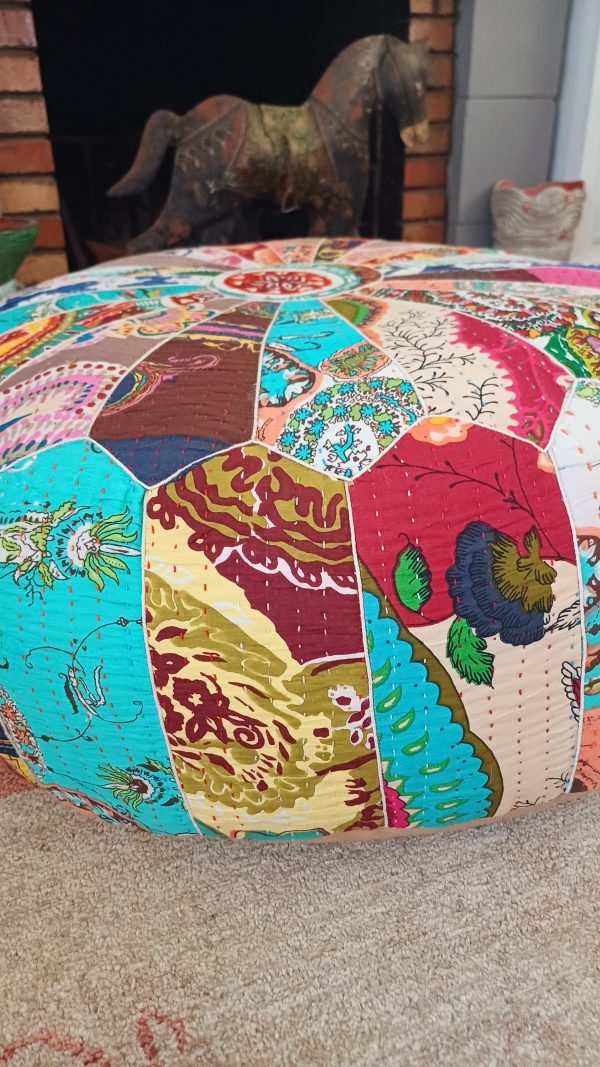 Pouff - Kali DN. Print Gudari Polyester-Viscose-Cotton Filling | 60 x 20 cm - Image 2