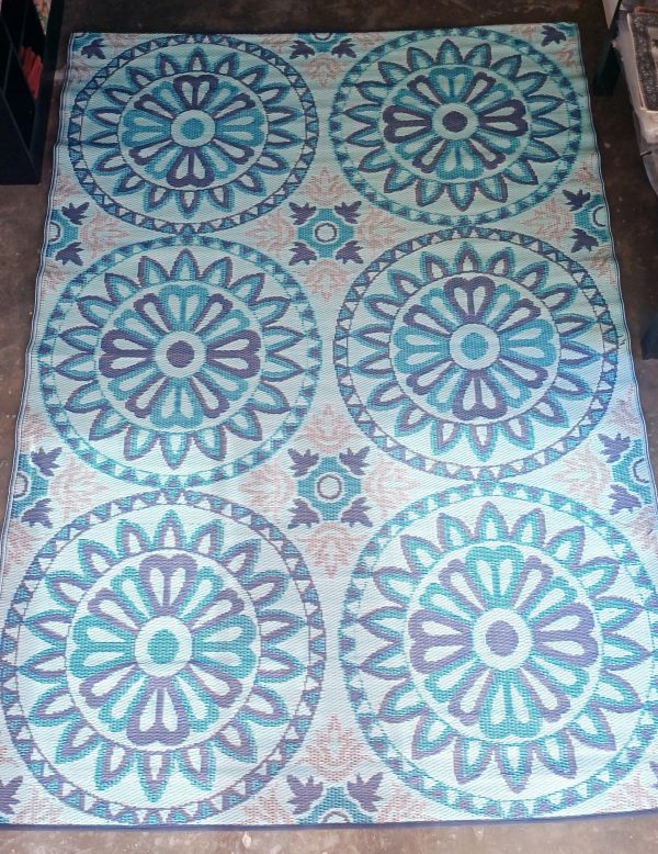 Carpets & Mats - Large Rolled Turquoise Purple mat - Image 2