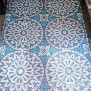 Carpets & Mats - Large Rolled Turquoise Purple mat