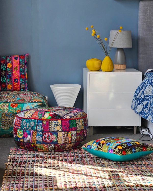 Pouff - Eco Filling with Polyester-Viscose-Cotton Blend | 60 x 20 cm - Image 2