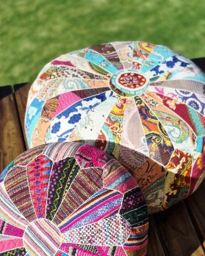 Pouff - Kali DN. Print Gudari Polyester-Viscose-Cotton Filling | 60 x 20 cm
