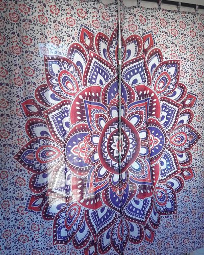 Curtain Mandala Red Purple