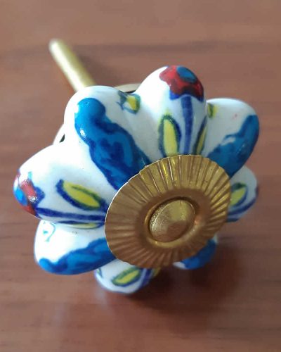 Ceramic Door Knob - Multi Flowers
