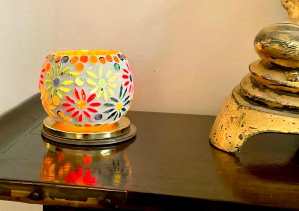 Tea Light Multi Colour Star Pear Cinnamon Soy Candle - Image 5