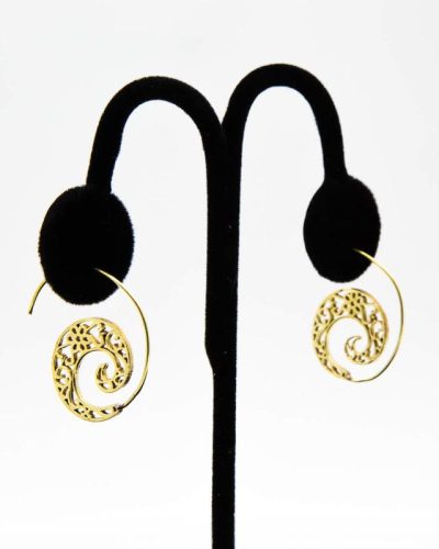 Brass Earrings Ornate