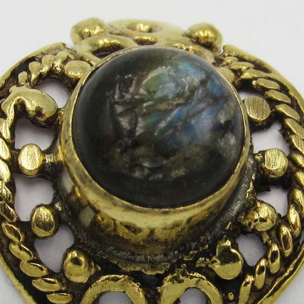 Ornate Ring with Black Bead - Image 2