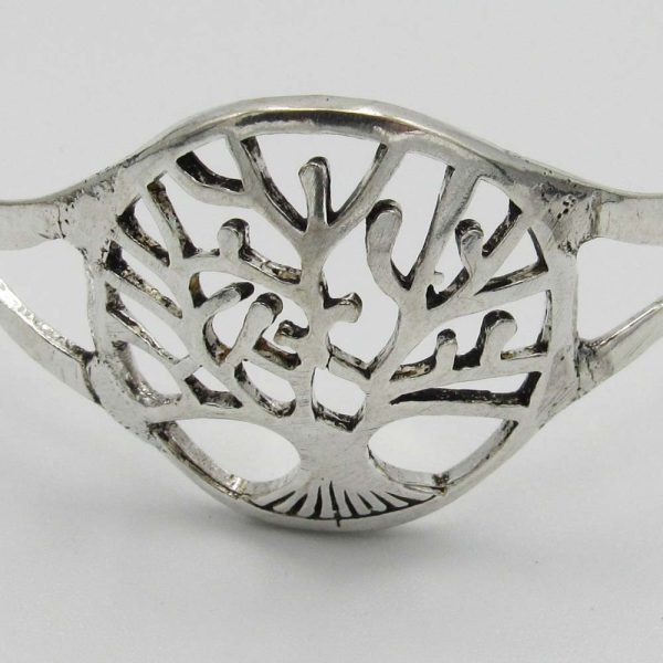 Tree of Life Bangle - Silver Plated - Image 2