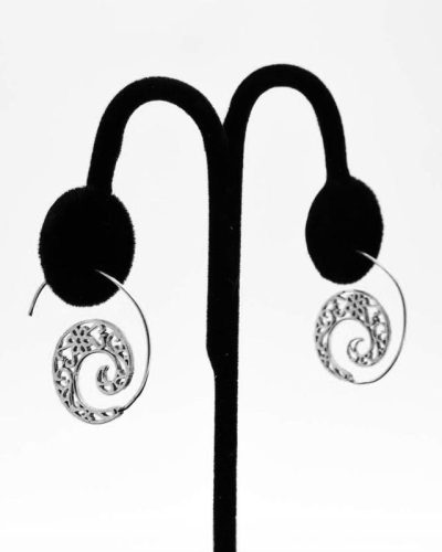 Silver-Plated Earrings Ornate