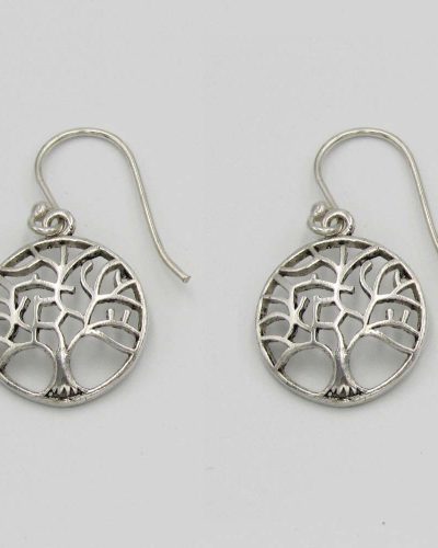 Tree of Life - Silver-Plated Earrings