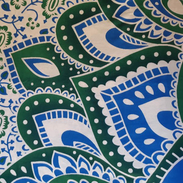 Curtain Mandala Dark Green & Blue - Image 2