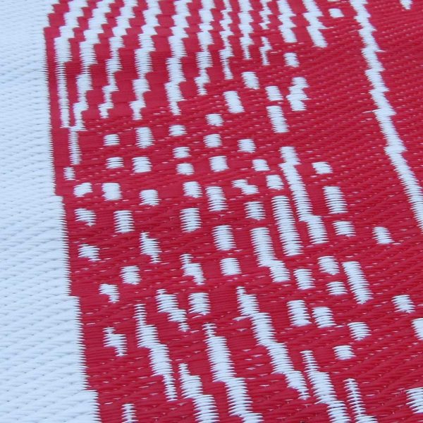 Carpets & Plastic Mats – Red and White Flower - Image 3