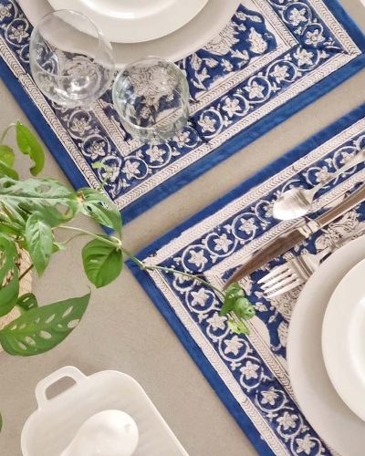 Table Mats – Blue and White