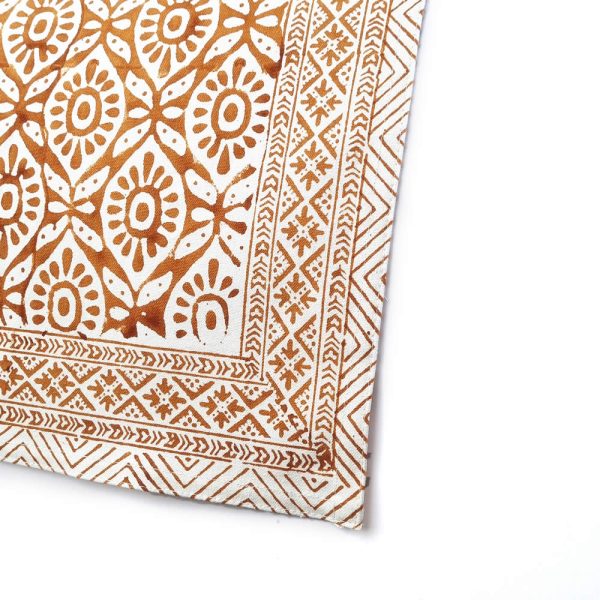 Table Runner – White & Gold Abstract Pattern - Image 2