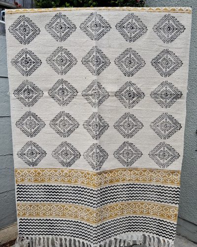 Durry Carpet Caramel Square - 90cm x 150cm