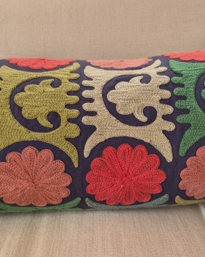 Bolster Cushion M/Ari Embd - Appx 55cm length x 20cm height - S (Copy A)