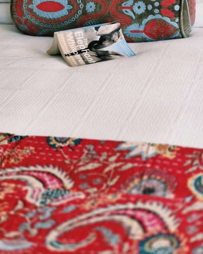 Bolster Cushion M/Ari Embd - Appx 60-70cm length x 20cm height - L